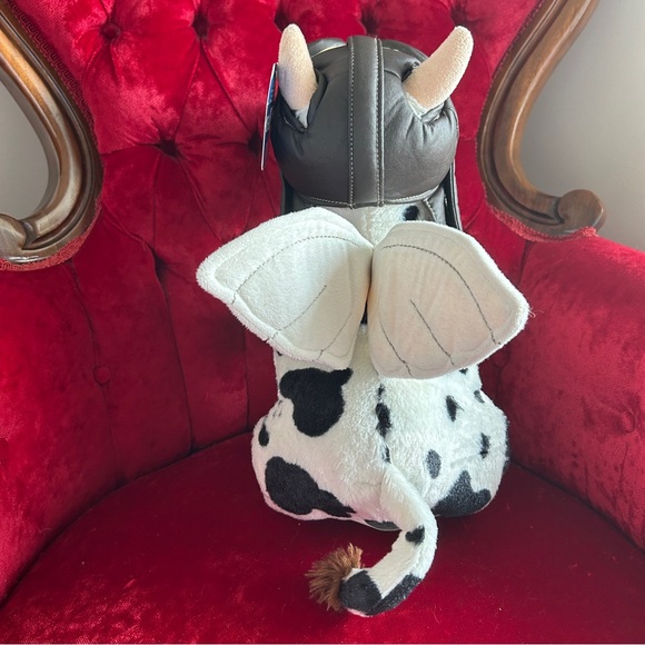 Universal Studios Cow Twister Movie Aviator Pilot Flying Wings Stuffed Plush 16” - Picture 4 of 10